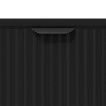 Credenza con cassetto Nero 89.5 x 33 x 82 cm Legno multistrato