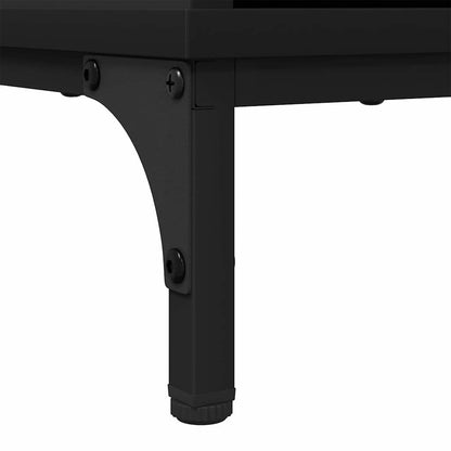 Credenza con cassetto Nero 89.5 x 33 x 82 cm Legno multistrato