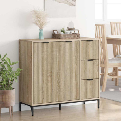 Credenza rovere sonoma 89.5 x 33 x 82 cm Legno multistrato