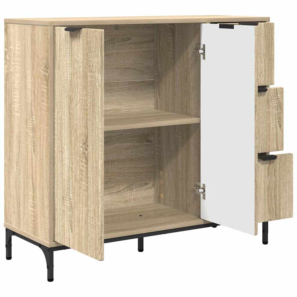 Credenza rovere sonoma 89.5 x 33 x 82 cm Legno multistrato