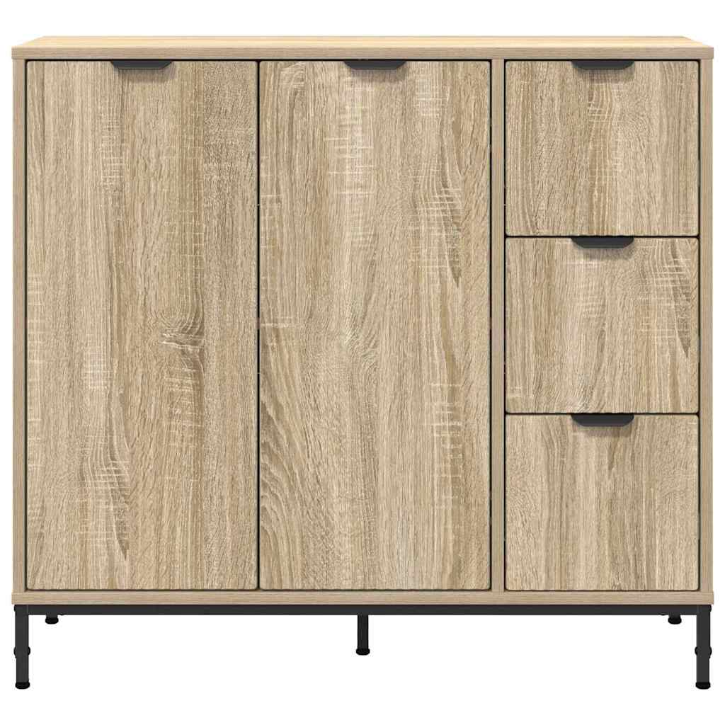 Credenza rovere sonoma 89.5 x 33 x 82 cm Legno multistrato