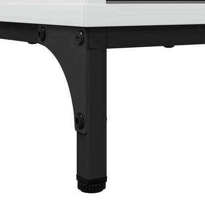 Credenza Bianco lucido 89.5 x 33 x 82 cm Legno multistrato