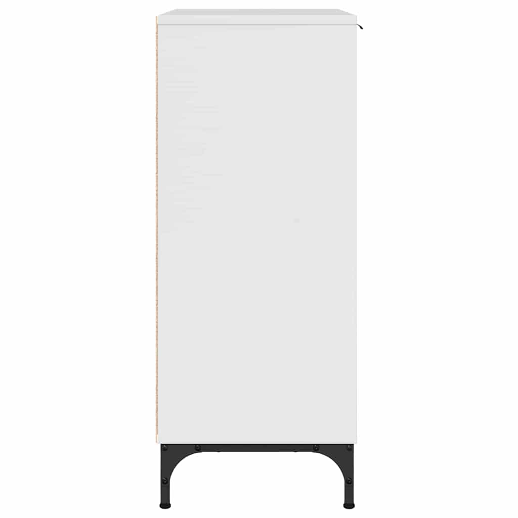 Credenza Bianco lucido 89.5 x 33 x 82 cm Legno multistrato