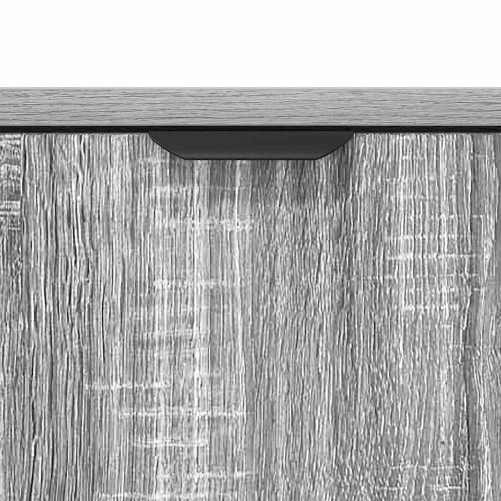 Credenza Grigio sonoma 89.5 x 33 x 82 cm Legno multistrato