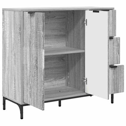 Credenza Grigio sonoma 89.5 x 33 x 82 cm Legno multistrato