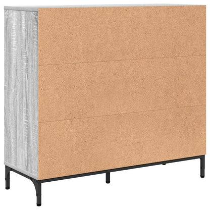 Credenza Grigio sonoma 89.5 x 33 x 82 cm Legno multistrato