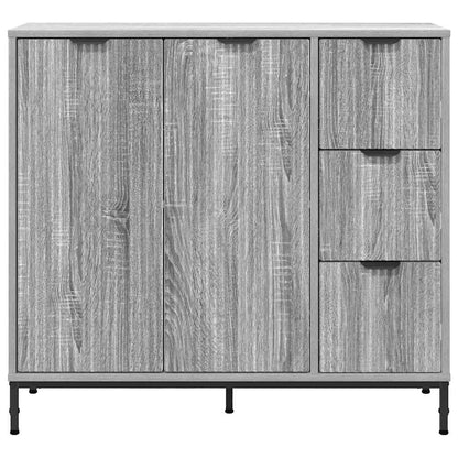 Credenza Grigio sonoma 89.5 x 33 x 82 cm Legno multistrato