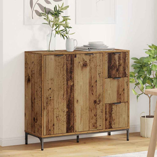 Credenza Legno vecchio 89.5 x 33 x 82 cm Legno multistrato