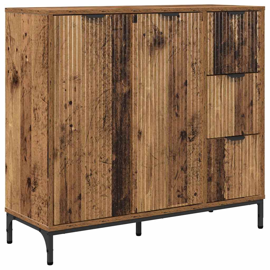 Credenza Legno vecchio 89.5 x 33 x 82 cm Legno multistrato
