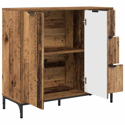 Credenza Legno vecchio 89.5 x 33 x 82 cm Legno multistrato