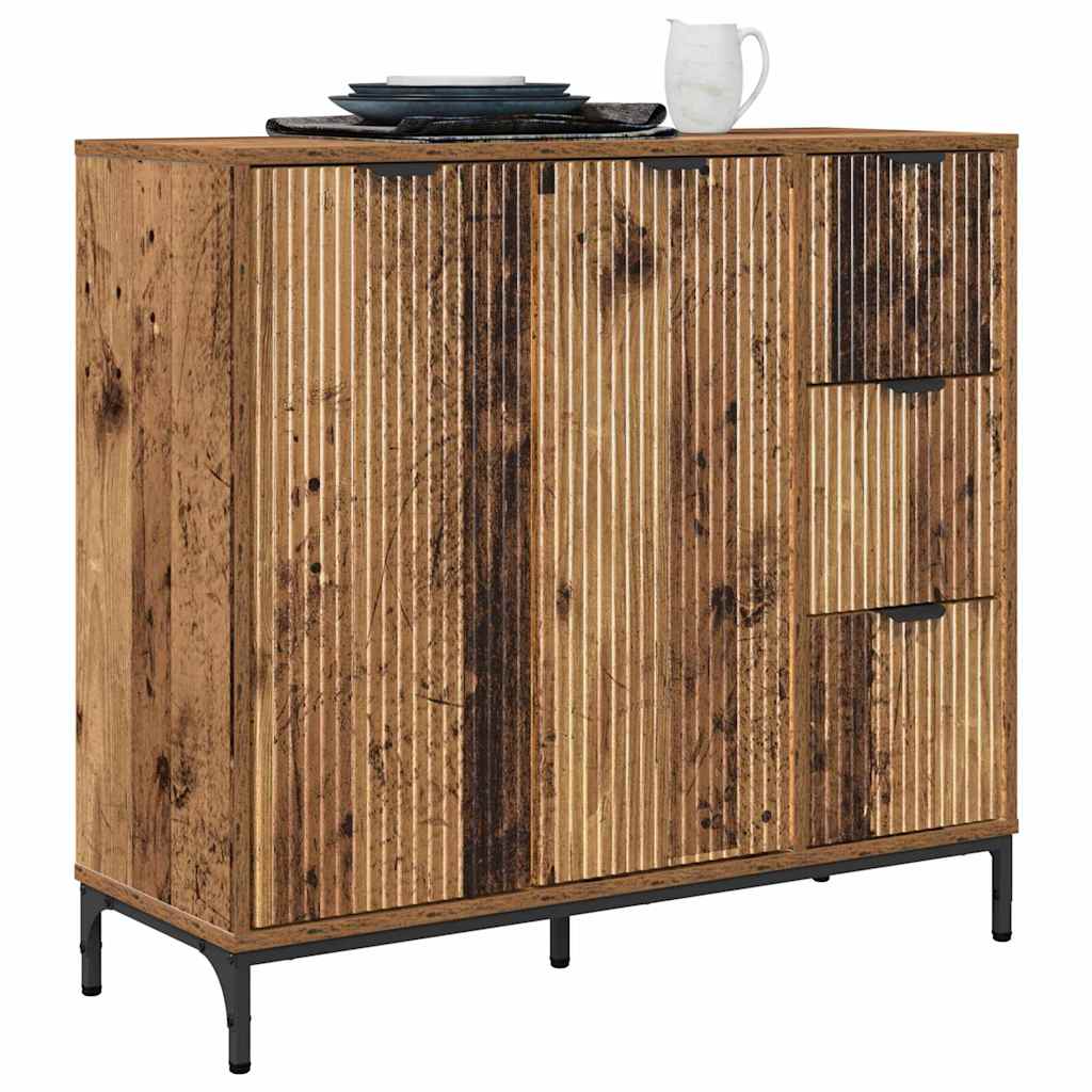 Credenza Legno vecchio 89.5 x 33 x 82 cm Legno multistrato