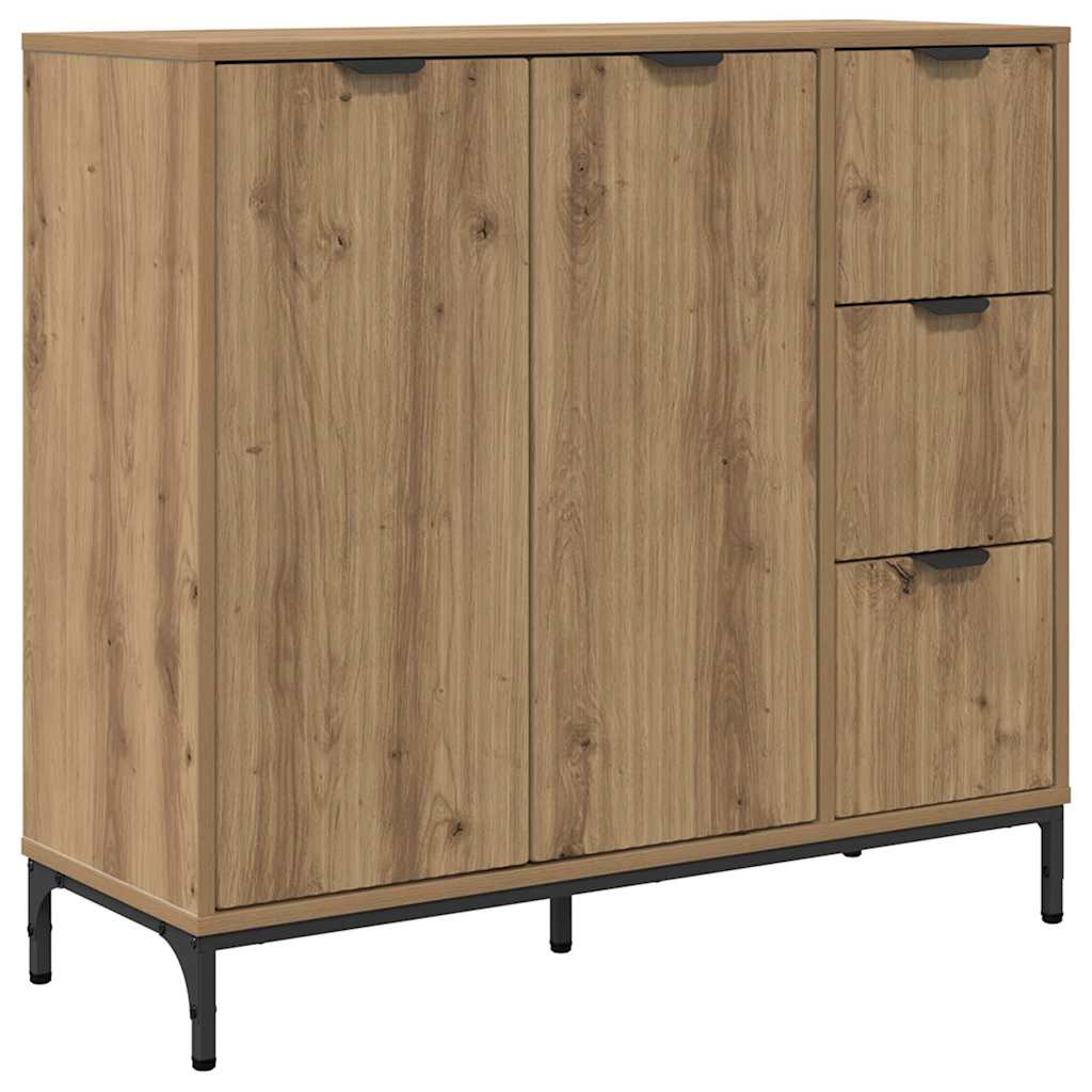 Credenza rovere artigianale 89.5 x 33 x 82 cm Legno multistrato