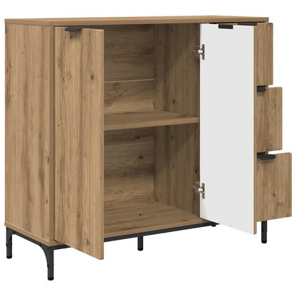 Credenza rovere artigianale 89.5 x 33 x 82 cm Legno multistrato