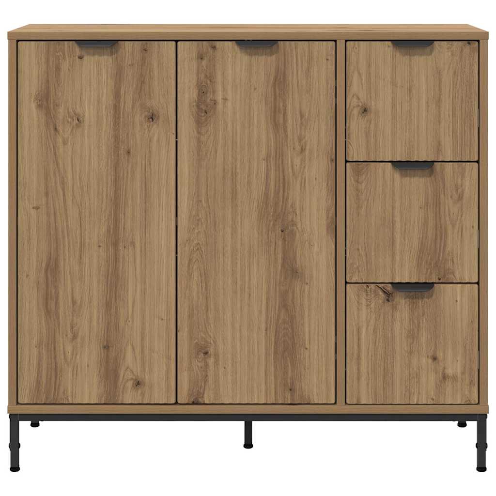 Credenza rovere artigianale 89.5 x 33 x 82 cm Legno multistrato