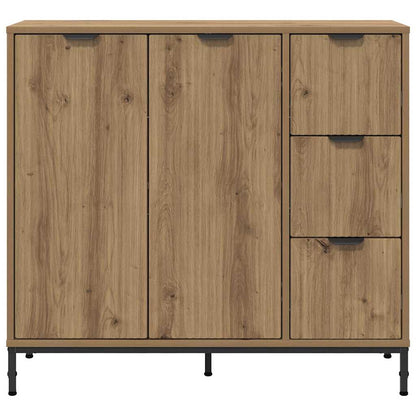 Credenza rovere artigianale 89.5 x 33 x 82 cm Legno multistrato