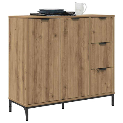 Credenza rovere artigianale 89.5 x 33 x 82 cm Legno multistrato