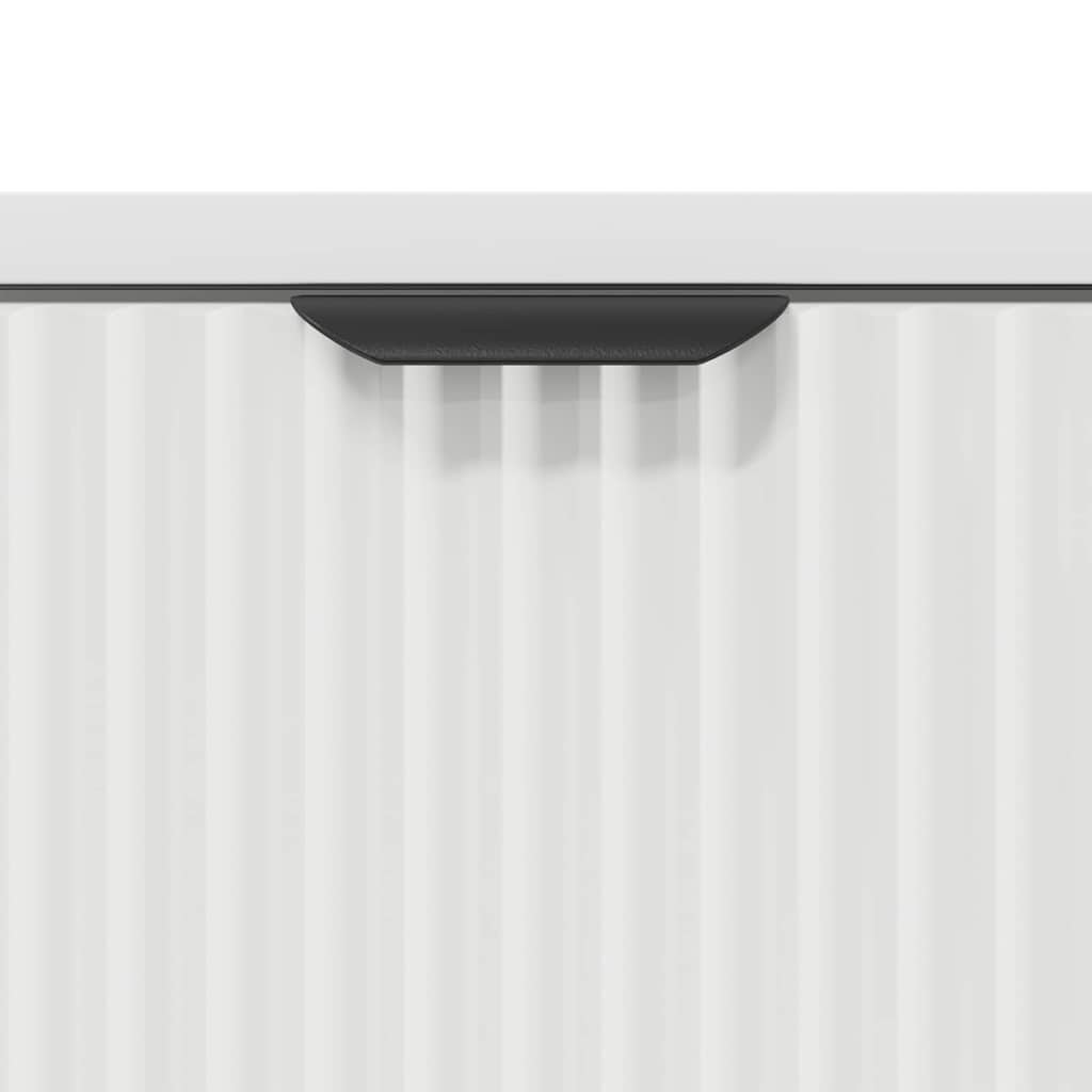 Comodino Bianco 63.5 x 36 x 61 cm Legno multistrato