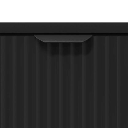 Comodino con cassetto Nero 63.5 x 36 x 61 cm Legno multistrato