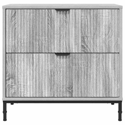 Comodino Grigio sonoma 63.5 x 36 x 61 cm Legno multistrato