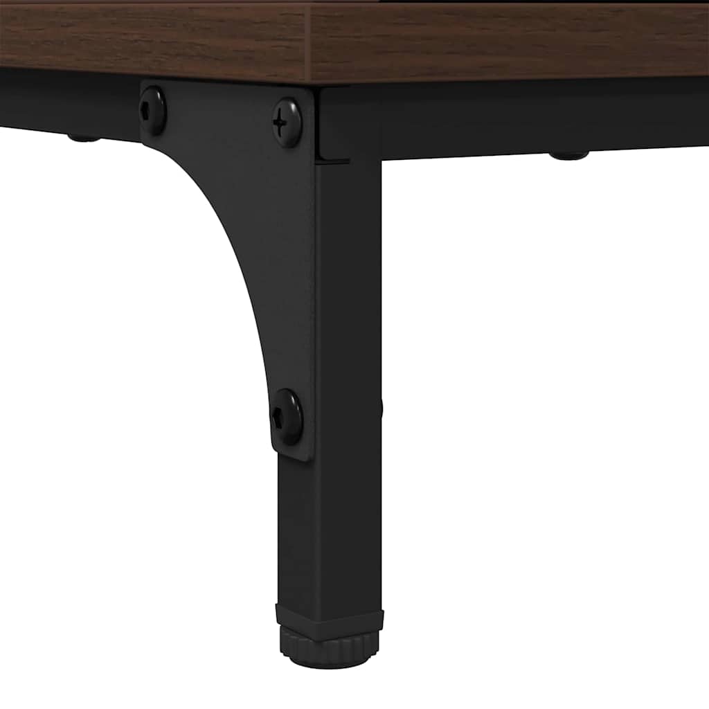 Comodino Rovere marrone 63.5 x 36 x 61 cm Legno multistrato