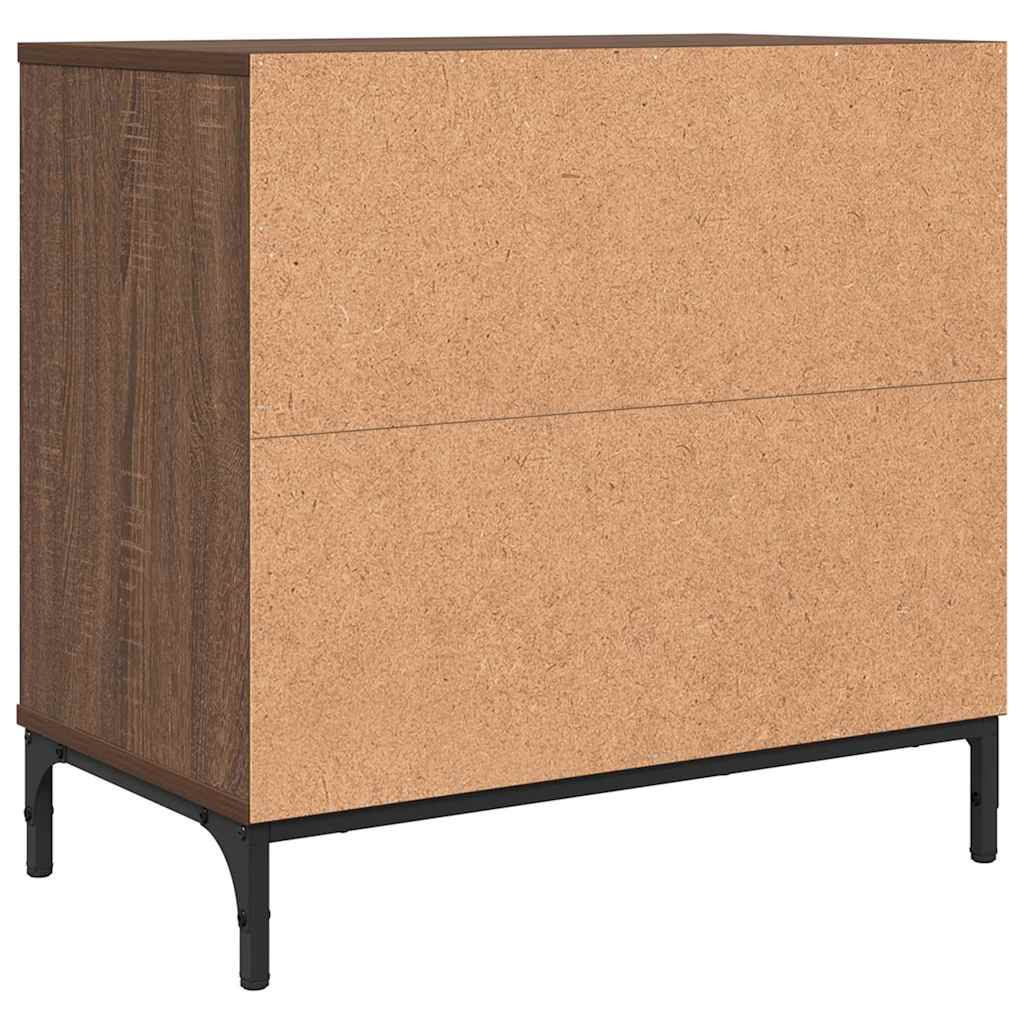 Comodino Rovere marrone 63.5 x 36 x 61 cm Legno multistrato