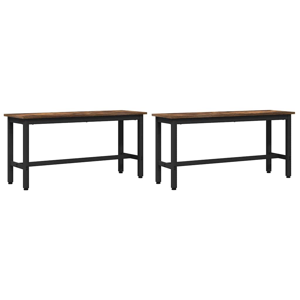 Panchina da pranzo 2 pz 100 x 32,5 x 48,5 cm