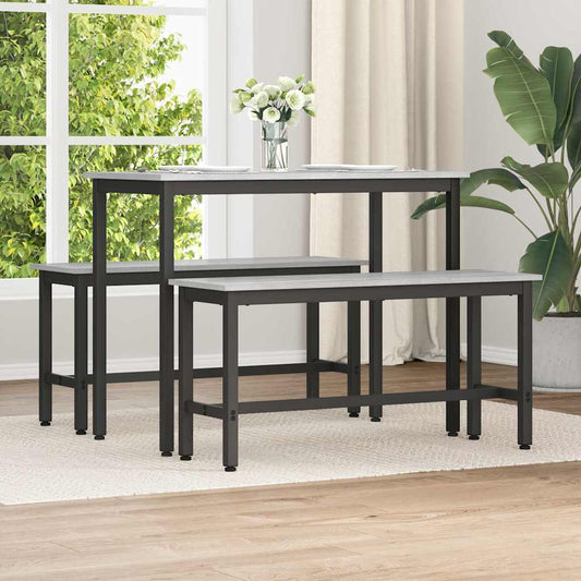 Panchina da pranzo Grigio Sonoma 100 x 32,5 x 48,5 cm | homemem39