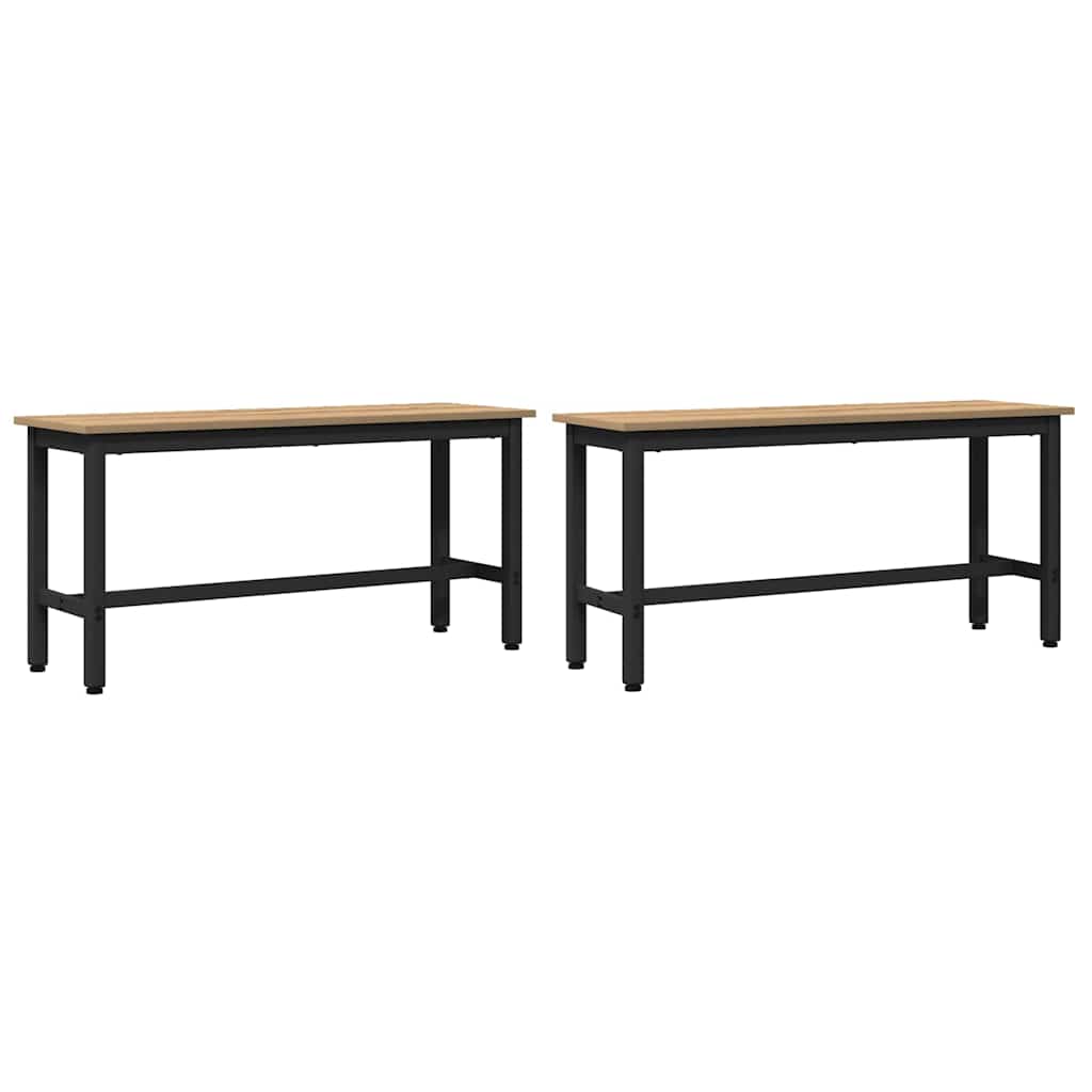 Panchina da pranzo 100 x 32,5 x 48,5 cm 2 pz
