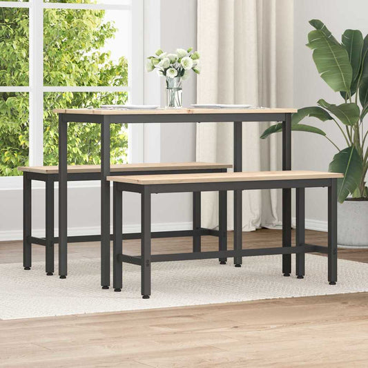 Panchina da pranzo Naturale 100 x 32,5 x 49 cm | homemem39