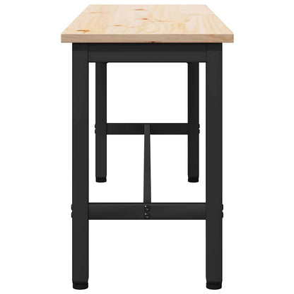 Panche da pranzo 2 pcs Naturale 100 x 32,5 x 49 cm