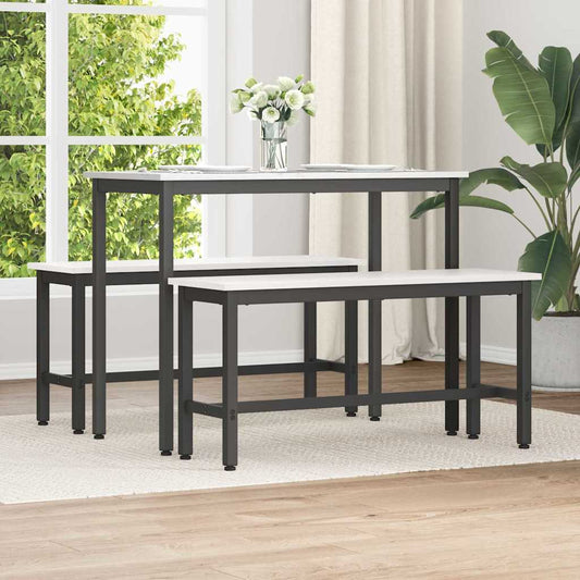 Panchina da pranzo Bianco 100 x 32,5 x 49 cm | homemem39