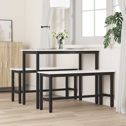 Panchina da pranzo Bianco 100 x 32,5 x 49 cm