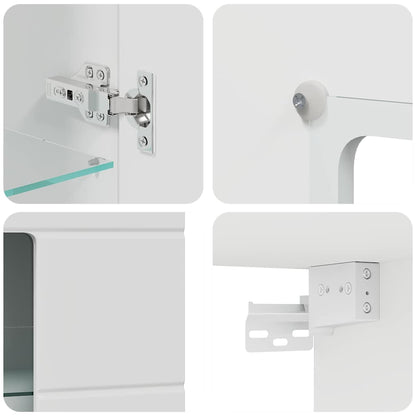 Armadio in Legno Bianco 50 x 29 x 100 cm Legno multistrato