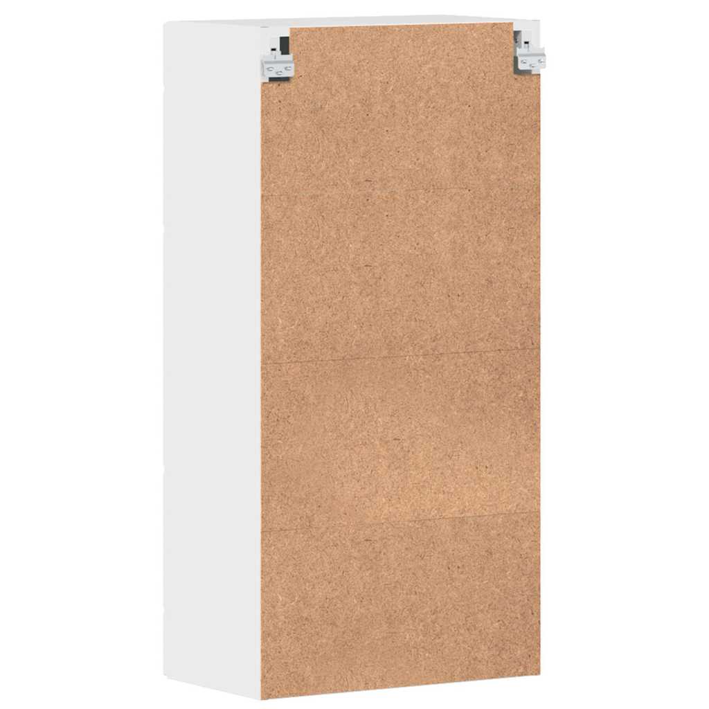 Armadio in Legno Bianco Lucido 50 x 29 x 100 cm