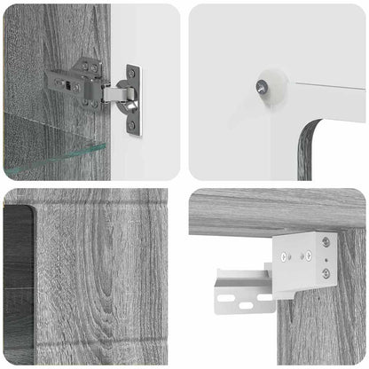 Armadio in Legno Grigio Sonoma 50 x 29 x 100 cm