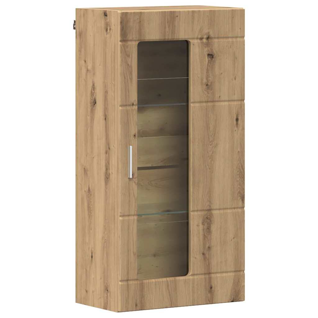 Mobile a muro con porta rovere artigianale 55 x 29 x 100 cm