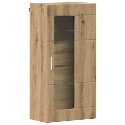 Mobile a muro con porta rovere artigianale 55 x 29 x 100 cm