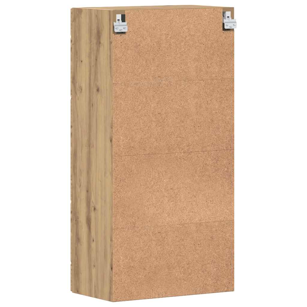Mobile a muro con porta rovere artigianale 55 x 29 x 100 cm