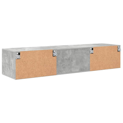 Armadio in Legno con cassetto Grigio cemento 150 x 39 x 30 cm