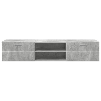 Armadio in Legno con cassetto Grigio cemento 150 x 39 x 30 cm