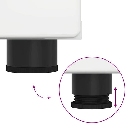 Armadio in Legno con cassetto Bianco Lucido 150 x 39 x 30 cm