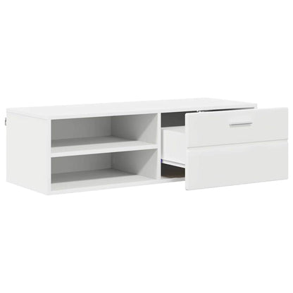 Armadio in Legno Bianco 100,5 x 39 x 30 cm Legno multistrato