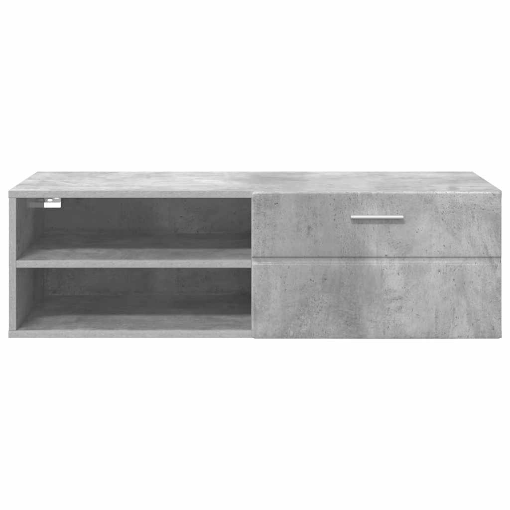 Armadio in Legno con cassetto Grigio cemento 100,5 x 39 x 30 cm