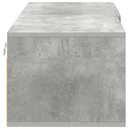 Armadio in Legno con cassetto Grigio cemento 100,5 x 39 x 30 cm