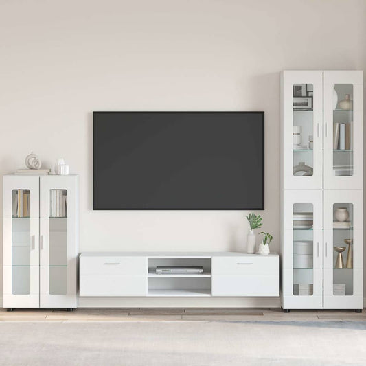 Credenza con porta Bianco 55,5 x 29 x 100 cm Legno multistrato