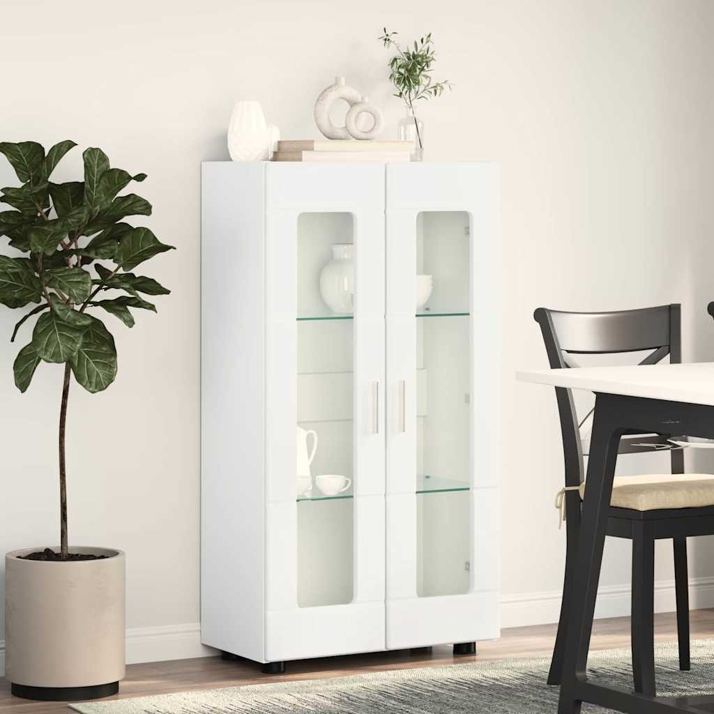 Credenza con porta Bianco 55,5 x 29 x 100 cm Legno multistrato