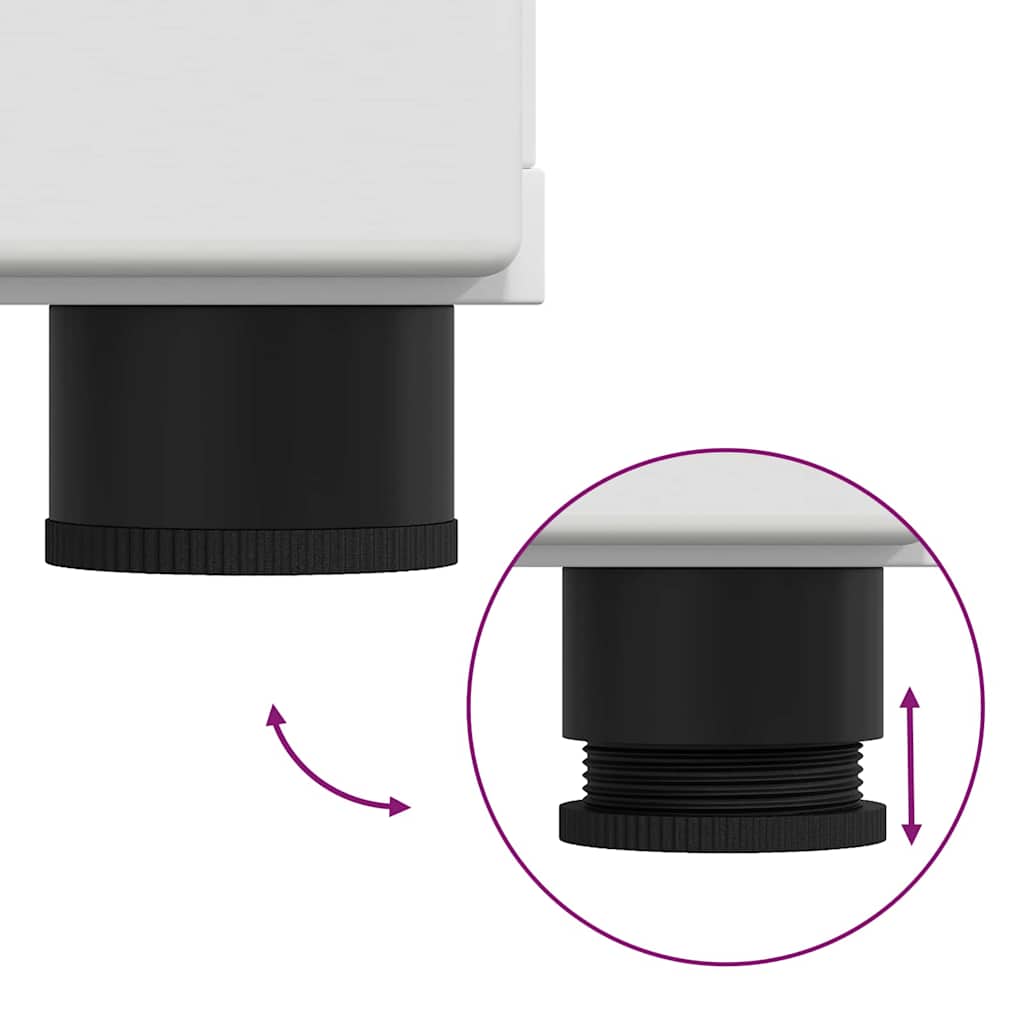 Credenza con porta Bianco 55,5 x 29 x 100 cm Legno multistrato