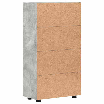 Credenza Grigio cemento 55,5 x 29 x 100 cm Legno multistrato