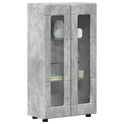 Credenza Grigio cemento 55,5 x 29 x 100 cm Legno multistrato