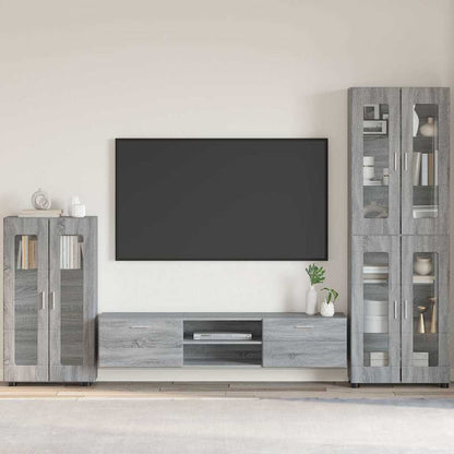Credenza Grigio Sonoma 55,5 x 29 x 100 cm Legno multistrato